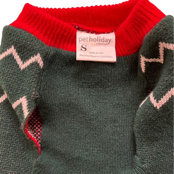⭐️ 4/$25 My Ugly X-Mas Sweater, Dog Fair Isle Christmas Pet Sweater, Size: Small - Picture 7 of 10